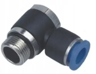 Złączka kątowa wtykowa pod wąż fi-6 gwint zew 1/8 Niska cena